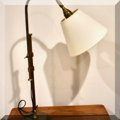 D19. Adjustable brass task lamp. - $38